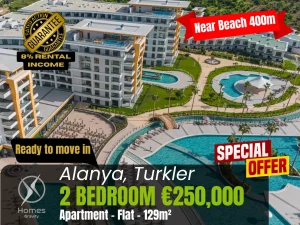 2 Bedroom Vacation Home in Alanya