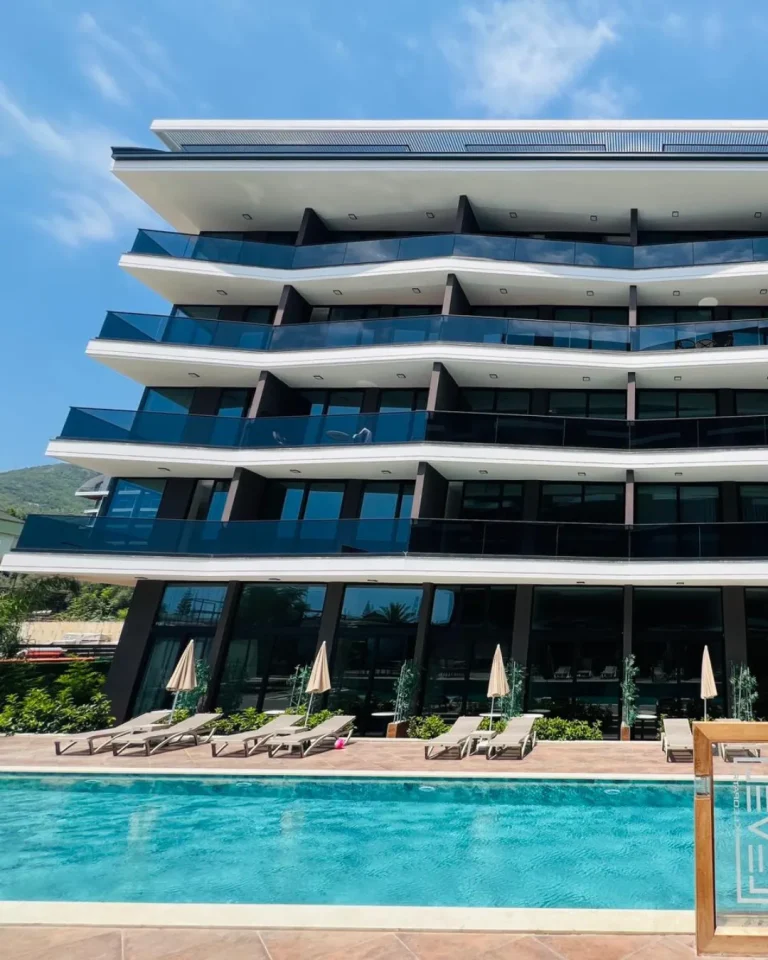 A quiet breath of freshness rises from the Alanya Brand New Coastal Home