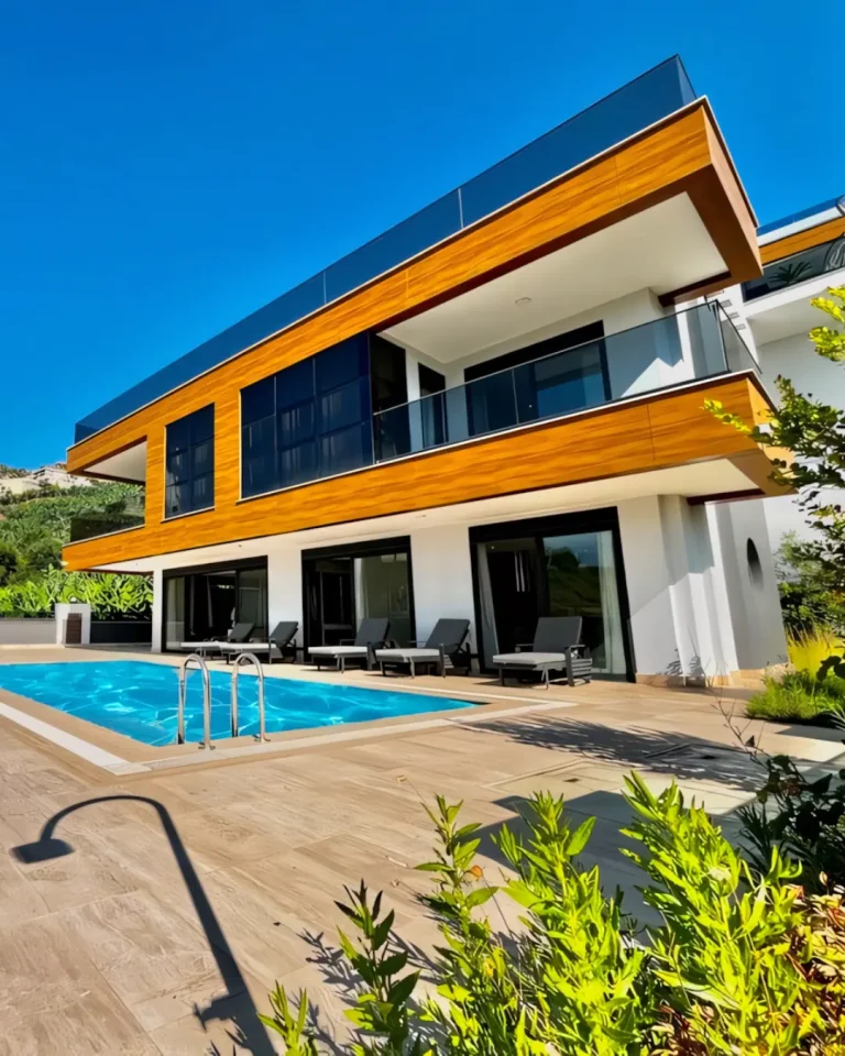 A gentle breath of freedom rises in the Alanya Villa With Mountain Air and Sea View