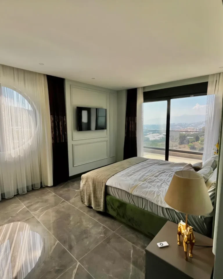 A tranquil spirit rises in the Alanya Villa With Mountain Air and Sea View