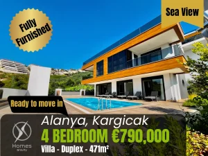Alanya Villa With Mountain Air and Sea View