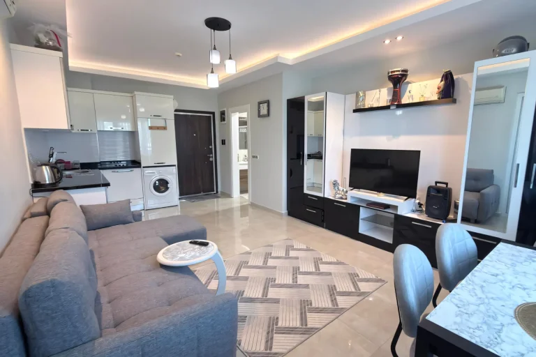 A soft whisper of comfort flows through the Furnished Home in a Beautiful Alanya Complex