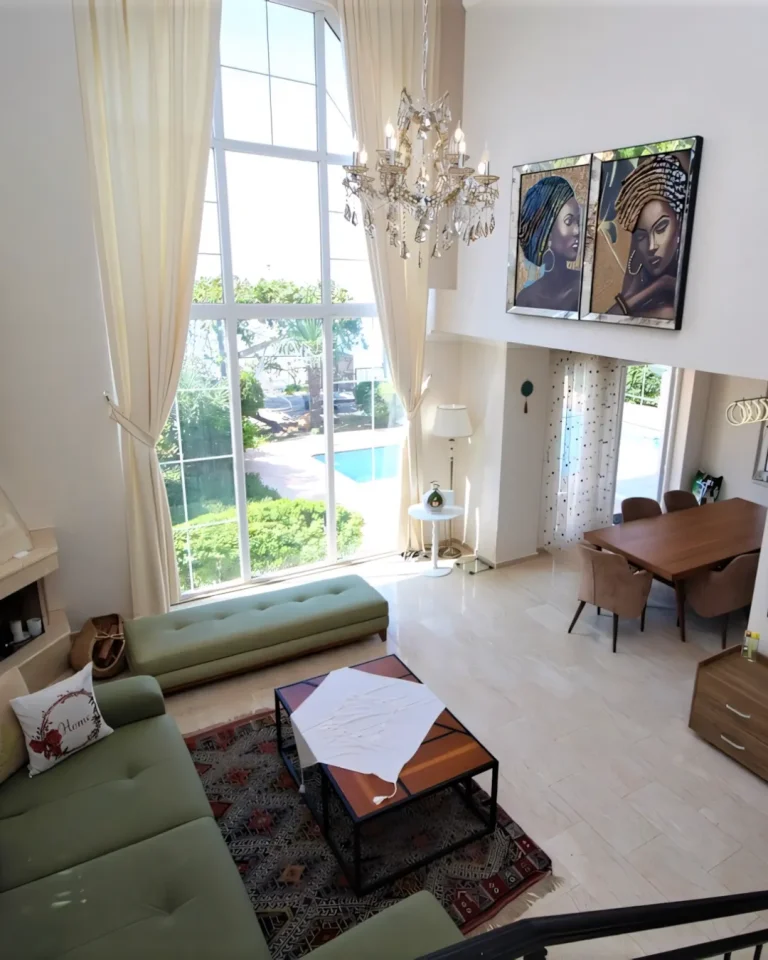 A gentle tone of serenity settles near the Furnished Sea View Villa In Alanya Mountains