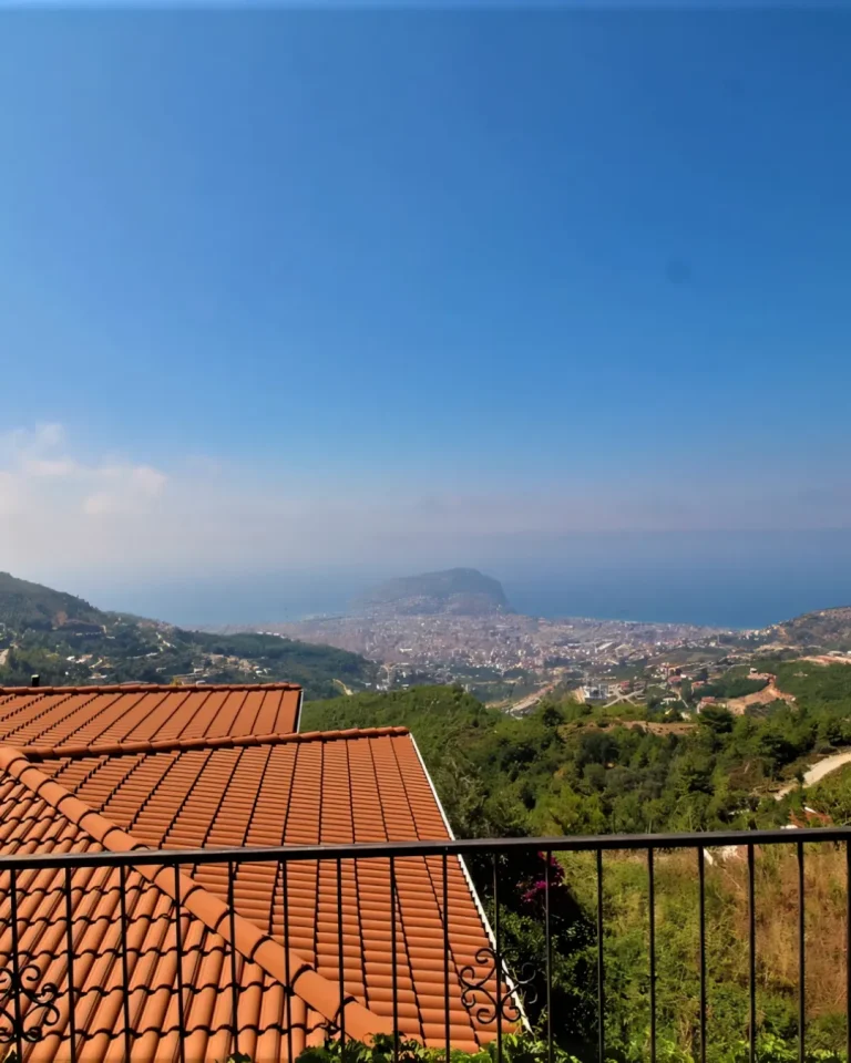 A serene promise of retreat belongs to the Furnished Sea View Villa In Alanya Mountains