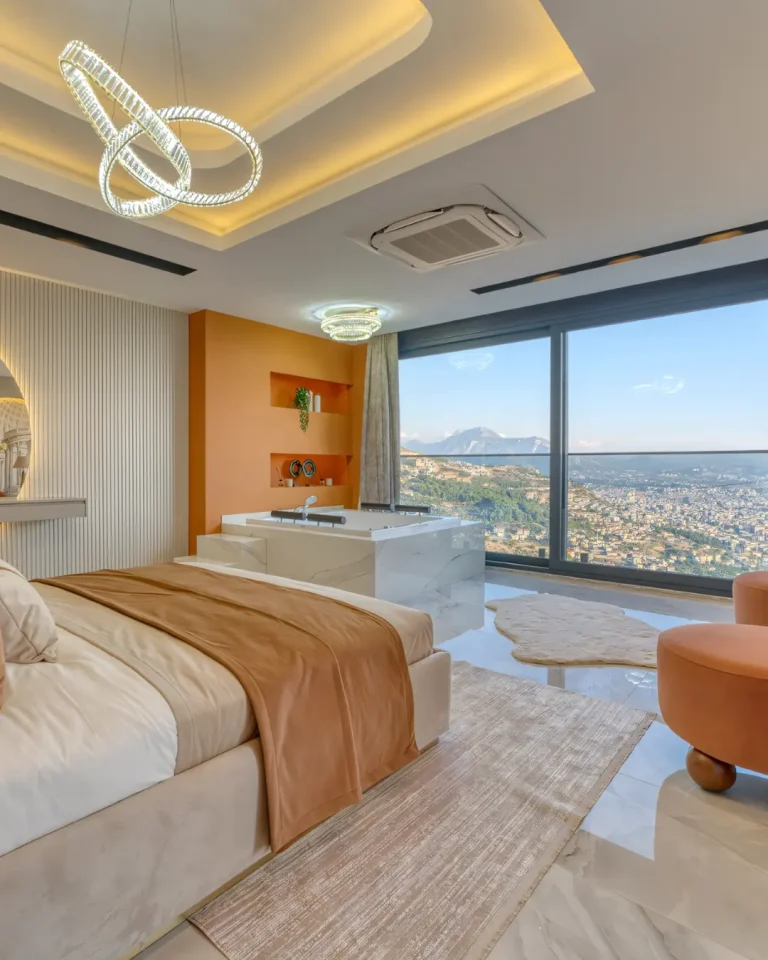 A quiet trail of emotion drifts through the Luxury Mountain Home With Sea View in Alanya