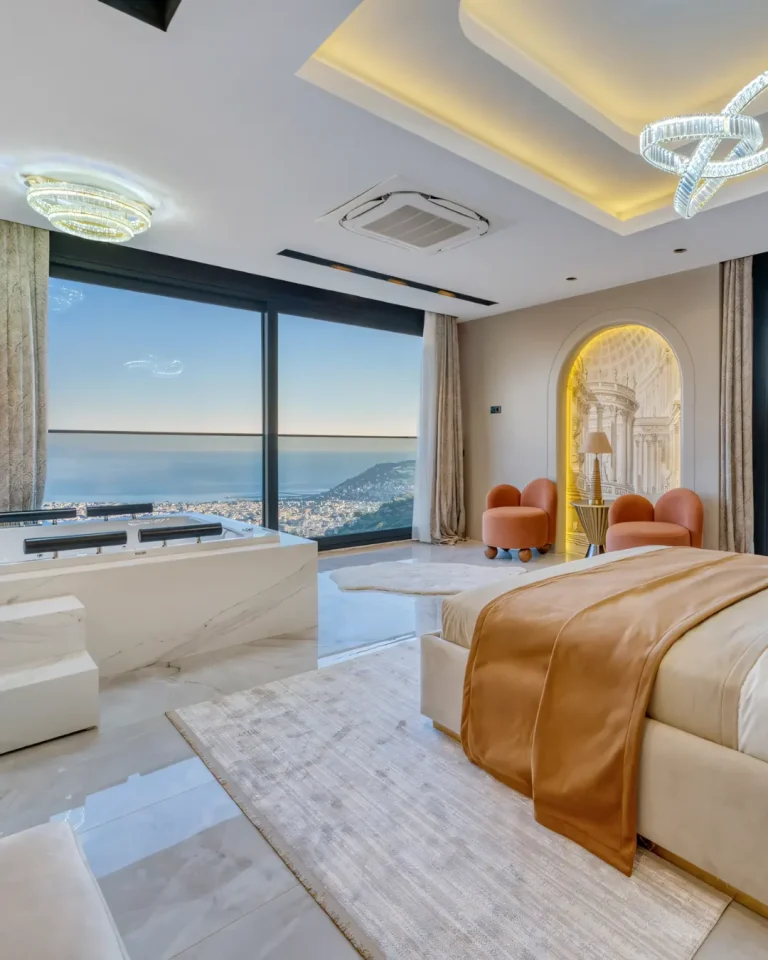 A delicate sense of harmony touches the Luxury Mountain Home With Sea View in Alanya