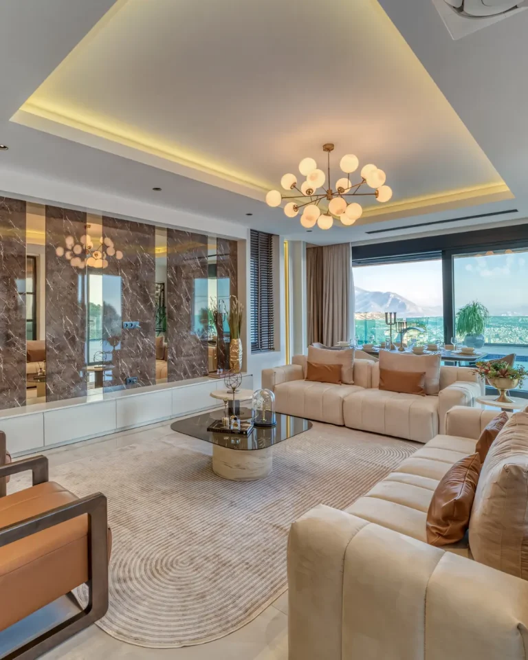 A soft rise of emotion flows through the Luxury Mountain Home With Sea View in Alanya