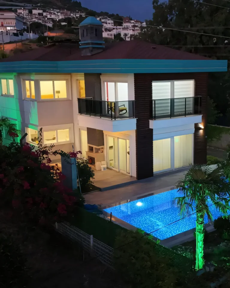 A serene breath of freedom flows through the Sea Front Villa Only 10 Meters From the Shore in Alanya